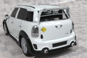 car in ステッカー貼り付けイメージ160x160mm 全体図